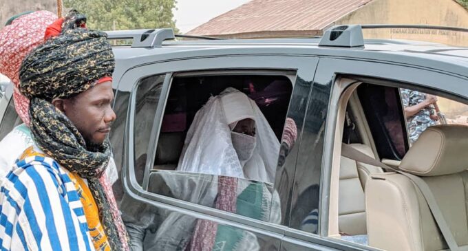 Sanusi steps out for the first time since arriving Awe, leads Juma’at prayers