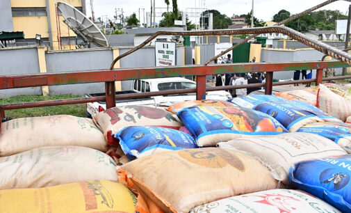 PHOTOS: Oyo hands over ‘rejected rice’ to customs
