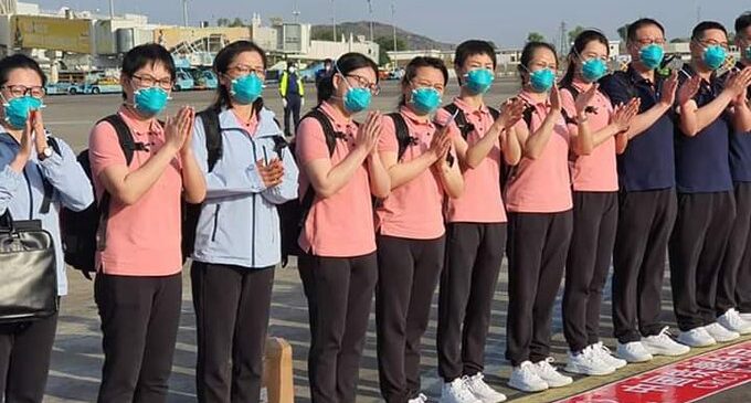 Coronavirus: Chinese medical team arrives Nigeria