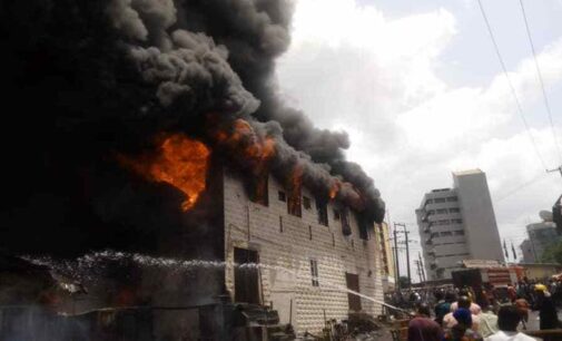 Shops destroyed in fire outbreak at Ibadan market
