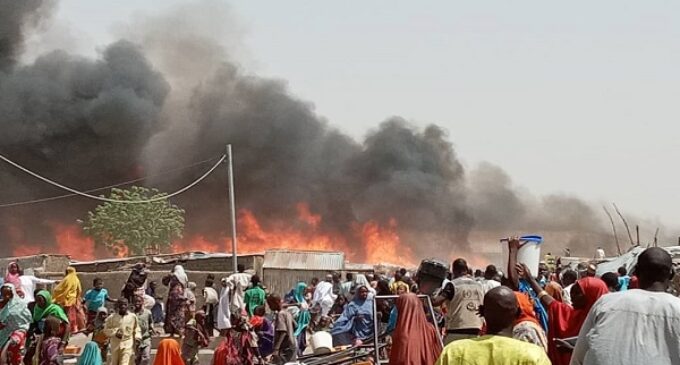 ‘100 shops destroyed’ as fire razes Kaduna market