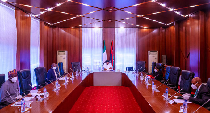 PHOTOS: Buhari meets COVID-19 economic committee
