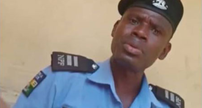 Police arrest officer ‘caught extorting N40,000’ from motorist