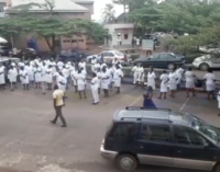 VIDEO: Nurses protest lack of protective gear against COVID-19 at ESUTH