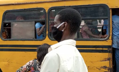 PHOTOS: ‘Crowded buses, rowdy ATM points’ — Nigerians shun social distancing as lockdown ends