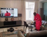 WATCH: How Dele Momodu staged virtual party amid COVID-19