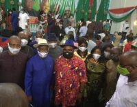 PHOTOS: Social distancing rule breached at Rivers PDP inauguration