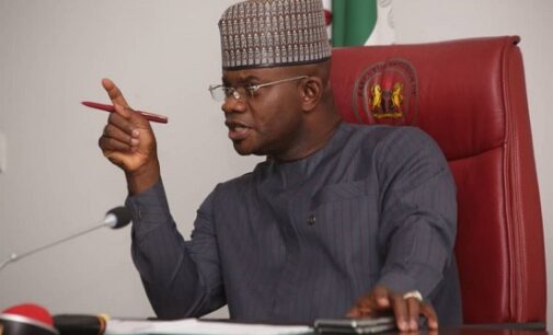 Yahaya Bello to youths: Another round of #EndSARS protests will worsen poverty