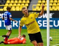 Haaland shines as Dortmund beat Schalke on Bundesliga return