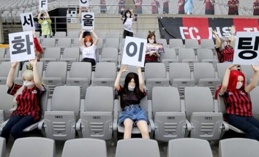EXTRA: South Korean football team apologises for using ‘sex dolls’ to fill empty stands