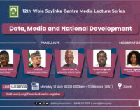 Wole Soyinka centre for investigative journalism organises lecture on national development