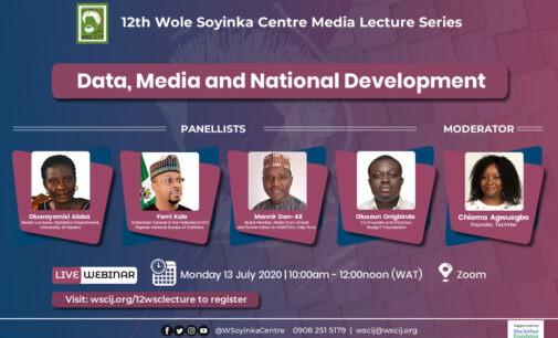 Wole Soyinka centre for investigative journalism organises lecture on national development