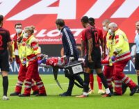 Bundesliga: Awoniyi to spend night in hospital after head injury