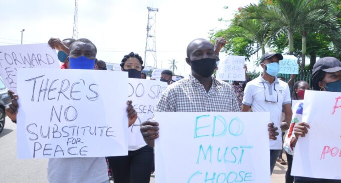 PHOTOS: Groups call for end to godfatherism in Edo