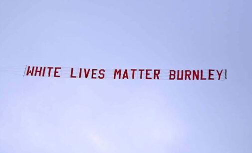 Burnley condemn banner flown over Etihad Stadium during Man City clash