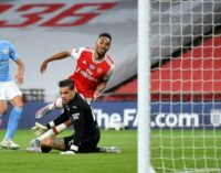 Aubameyang brace against Man City sends Arsenal into FA Cup final