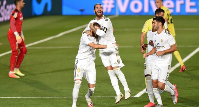 Real Madrid win La Liga title after beating Villarreal