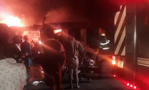 Shops destroyed as fire guts Ajao market in Lagos