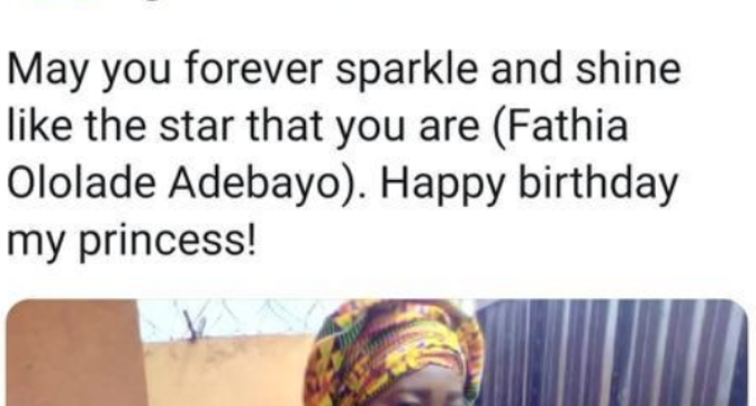 EXTRA: Official wishes ‘princess’ happy birthday using Lagos task force Twitter account