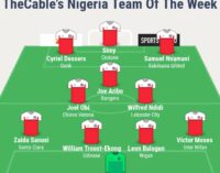 Aribo, Moses, Nnamani… TheCable’s team of the week