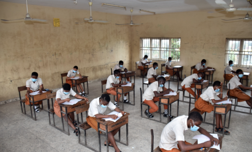 PHOTOS: Social distancing, face masks as students sit for WASSCE in Lagos