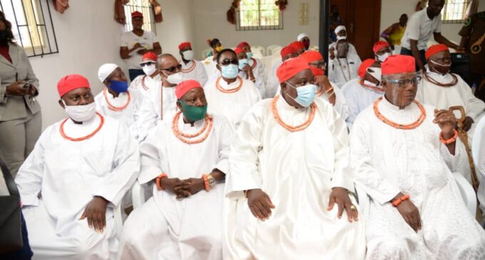 Obaseki, Shaibu receive royal blessings from traditional rulers