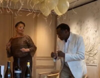 VIDEO: Otedola dazzles in dance session as wife marks 50th birthday