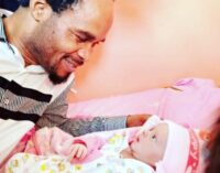Odumeje, the ‘Indaboski’, welcomes fifth child with wife