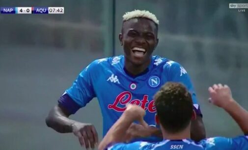 Osimhen scores hat-trick on Napoli debut