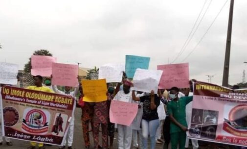 EXTRA: Oyo traditional worshippers stage protest, demand public holiday