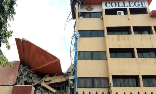 Three-storey school building collapses in Lagos