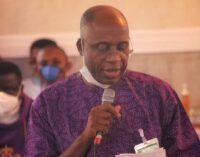 Amaechi speaks on struggle through university as brother is laid to rest