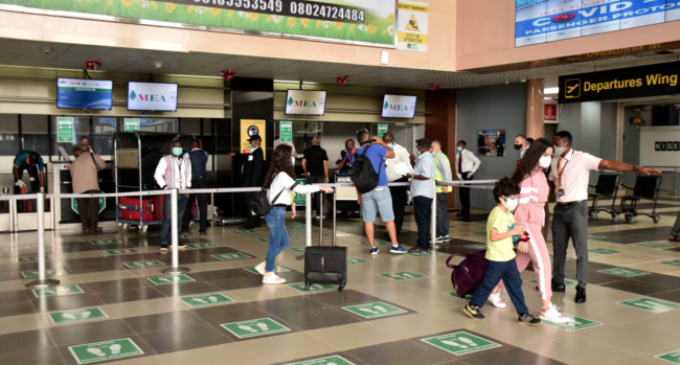 NBS: Travellers through Nigerian airports increased by 6% to 5.3m in six months
