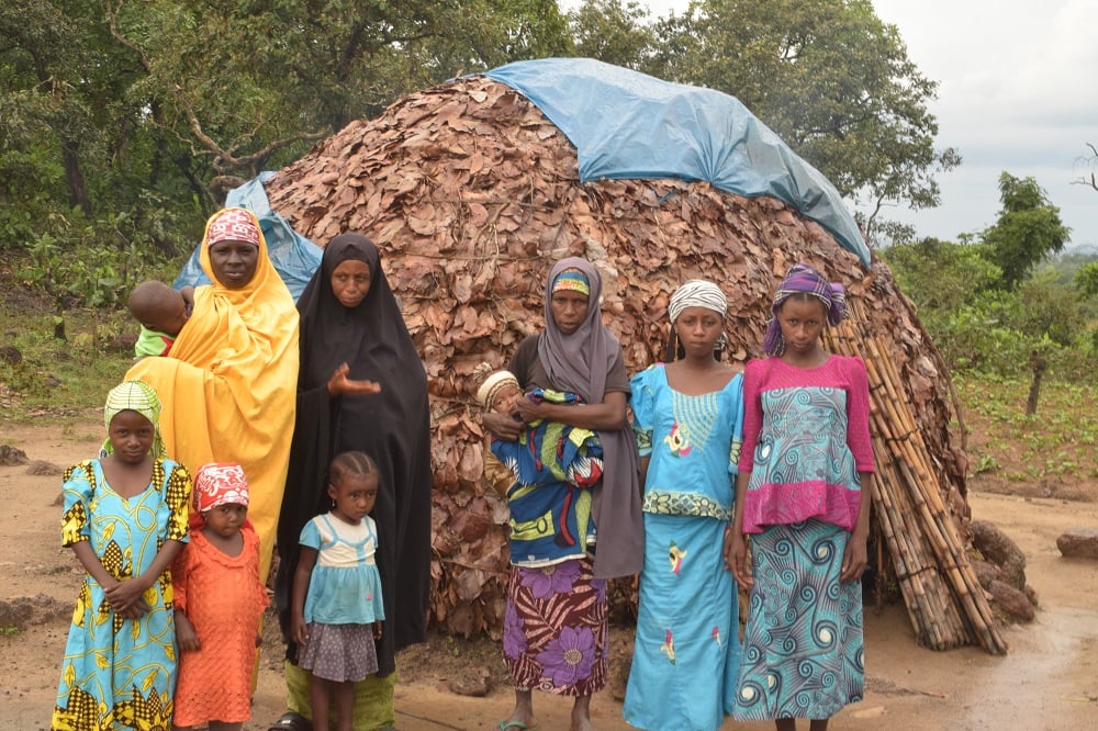 The Adamu family now reside in a settlement in Tilden Fuani