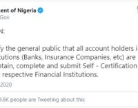 FG apologises for misleading tweets on registration for account holders