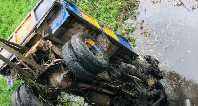 No confirmed casualty as truck plunges into river in Lagos