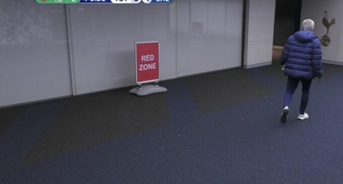 VIDEO: Drama as Mourinho storms off pitch to get Eric Dier from restroom