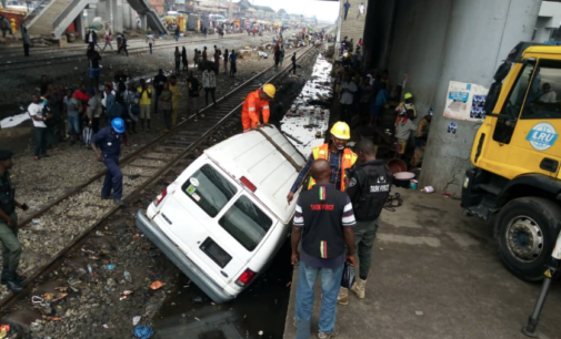 One dead as bus rams into moving train in Lagos