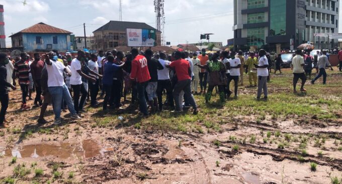 Violence breaks out as Obaseki arrives polling unit