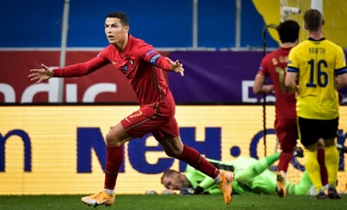 Ronaldo becomes second men’s player to reach 100 international goals