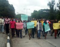 ‘We’ve been owed for five years’  — UNICAL lecturers protest unpaid allowances
