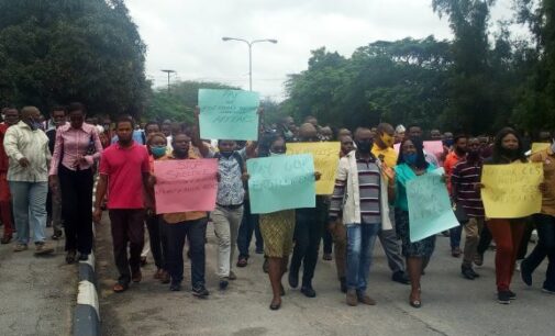 ‘We’ve been owed for five years’  — UNICAL lecturers protest unpaid allowances