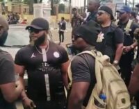 VIDEO: Private security guards deployed to protect #EndSARS protesters