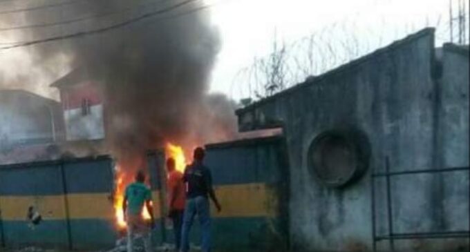 Police stations set ablaze in Rivers, Imo