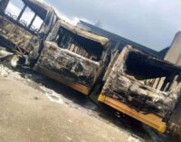 Hoodlums set school shuttle buses on fire in Ondo