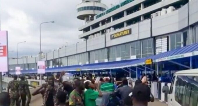 #EndSARS protesters break into Lagos airport