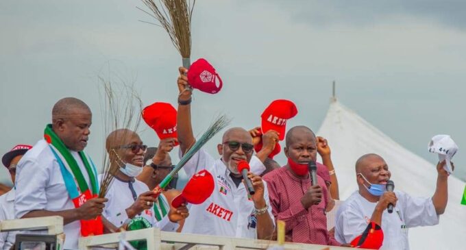 Akeredolu defeats Jegede with over 99k votes