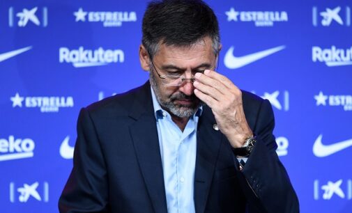 Bartomeu resigns as Barcelona president