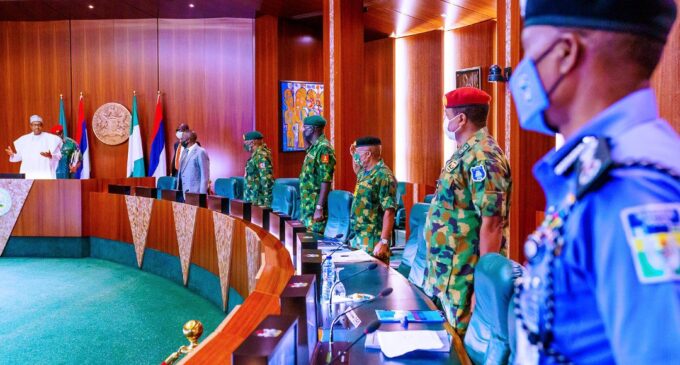 National security council meets Buhari in Abuja