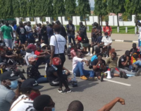 #EndSARS protesters storm police HQ, demand to meet IGP